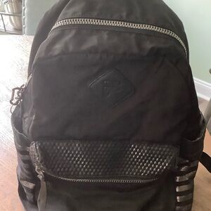 Fila Black Backpack with Textured Accents
